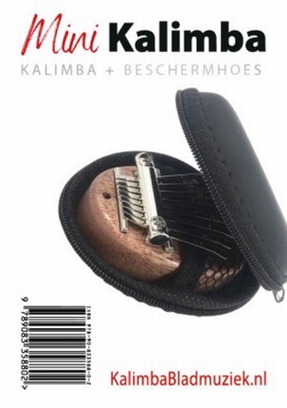 Mini-kalimba met beschermhoes (set)