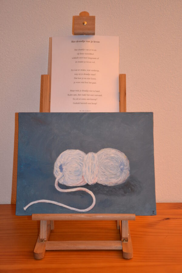 Schilderij 'Het draadje van je leven' - Afbeelding 4