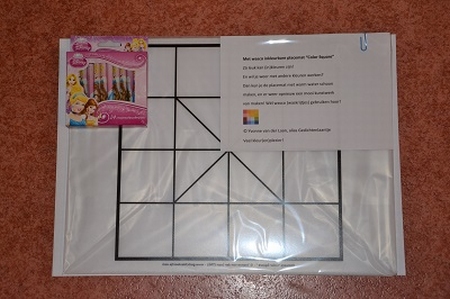Set: Placemat 'Color Square' + wasco (meisje)