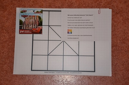 Placemat 'Color Square' + wasco (jongen)