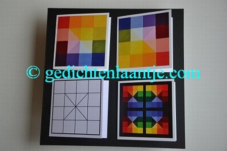Kunstkaarten-combiset "Color Square"