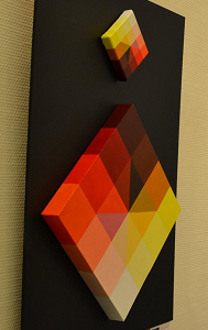 Schilderij "Color Square - Double - Autumn"