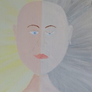 Acrylschilderij 'Ik omarm je hele ik'