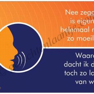 Gedichtkaart YML 570: Nee zeggen