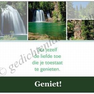 Gedichtkaart YML 596: Geniet