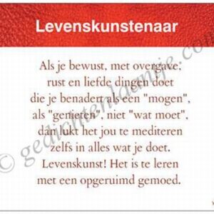Gedichtkaart YML 1009: Levenskunstenaar