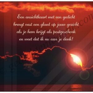 Gedichtkaart YML 1051: Weet dat ik aan je denk