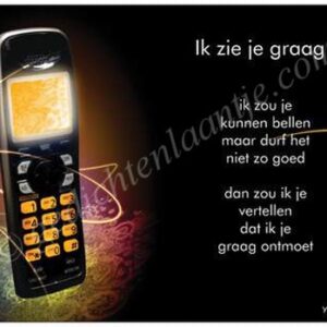 Gedichtkaart YML 1060: Ik zie je graag