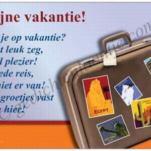Gedichtkaart YML 1115: Fijne vakantie!