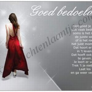 Gedichtkaart YML 1128: Goed bedoeld