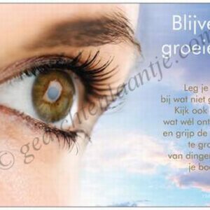 Gedichtkaart YML 1195: Blijven groeien