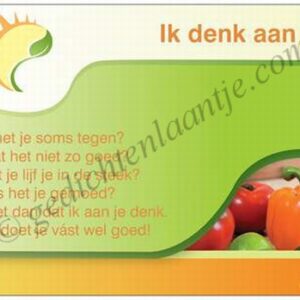 Gedichtkaart YML 1258: Ik denk aan je!