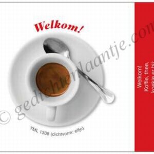 Gedichtkaart YML 1308: Welkom!