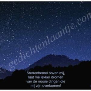 Gedichtkaart  YML 1366: Sterrenhemel
