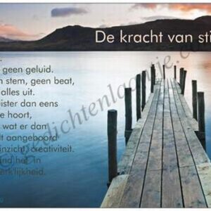 Gedichtkaart YML 1380: De kracht van stilte