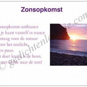 Gedichtkaart YML 1409: Zonsopkomst