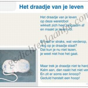Gedichtkaart YML 1593: Het draadje van je leven