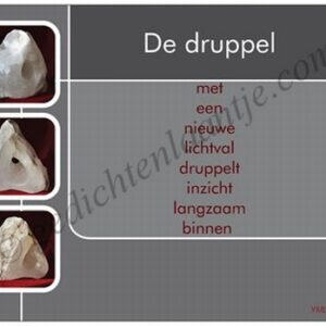 Gedichtkaart YML 1613: De druppel