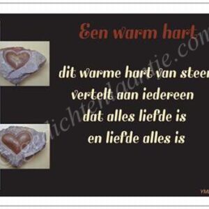 Gedichtkaart YML 1648: Een warm hart