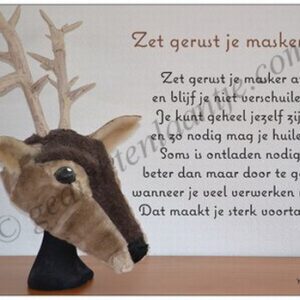 Gedichtkaart YML 2033: Zet gerust je masker af