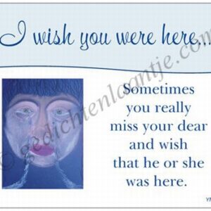 Gedichtkaart YML 2114: I wish you were here...