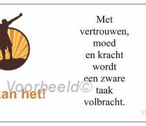 Gedachtekaartje YML 1858: Je kan het!