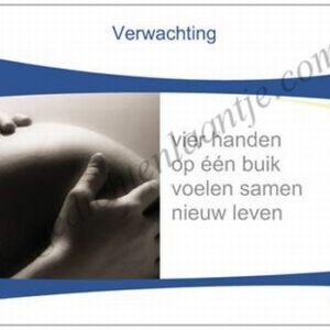 Gedichtkaart YML 874 "In verwachting"