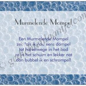 Gedichtkaart YML 1416: Murmelende mompel
