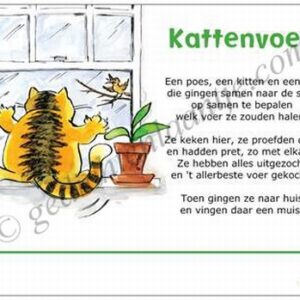 Gedichtkaart YML 1278: Kattenvoer