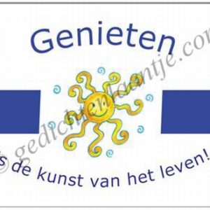 Dubbele kaart YML 1548: Genieten...