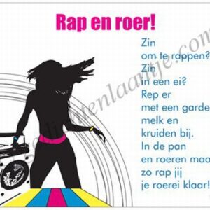 Gedichtkaart YML 849: Rap en roer