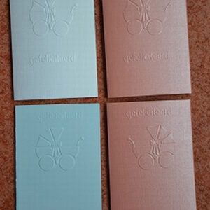 Dubbele kaart met reliëf kinderwagen