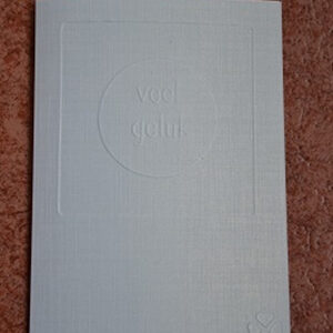 Dubbele kaart reliëf: Veel geluk