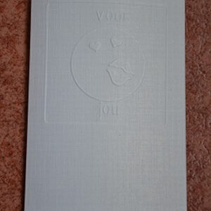 Dubbele kaart reliëf "Voor jou"