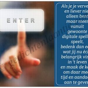 Gedichtkaart YML 2908: Als je je verveelt