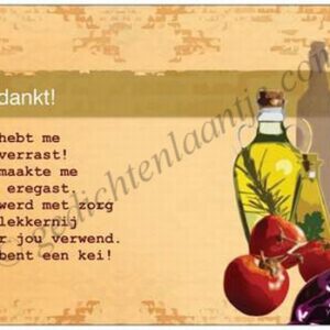 Gedichtkaart YML 1357: Bedankt!