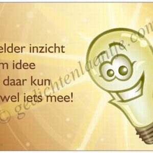Gedichtkaart YML 1251: Slim idee!