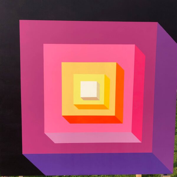 Color Square - Thinking in and out of the box - Op houten paneel van 1.22 x 1.22m - Afbeelding 10