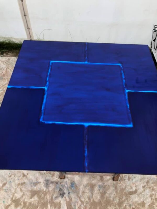Color Square - No rules - Op houten paneel 1.22 x 1.22m - Afbeelding 10