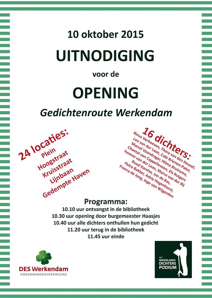 Project/boek Gedichtenroute Werkendam (bevat 2 gedichten van Yvonne van der Laan) - Afbeelding 2