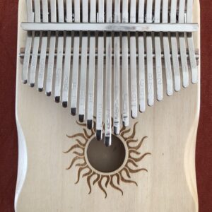 Kalimba K21 met open klankkast, naturel licht hout