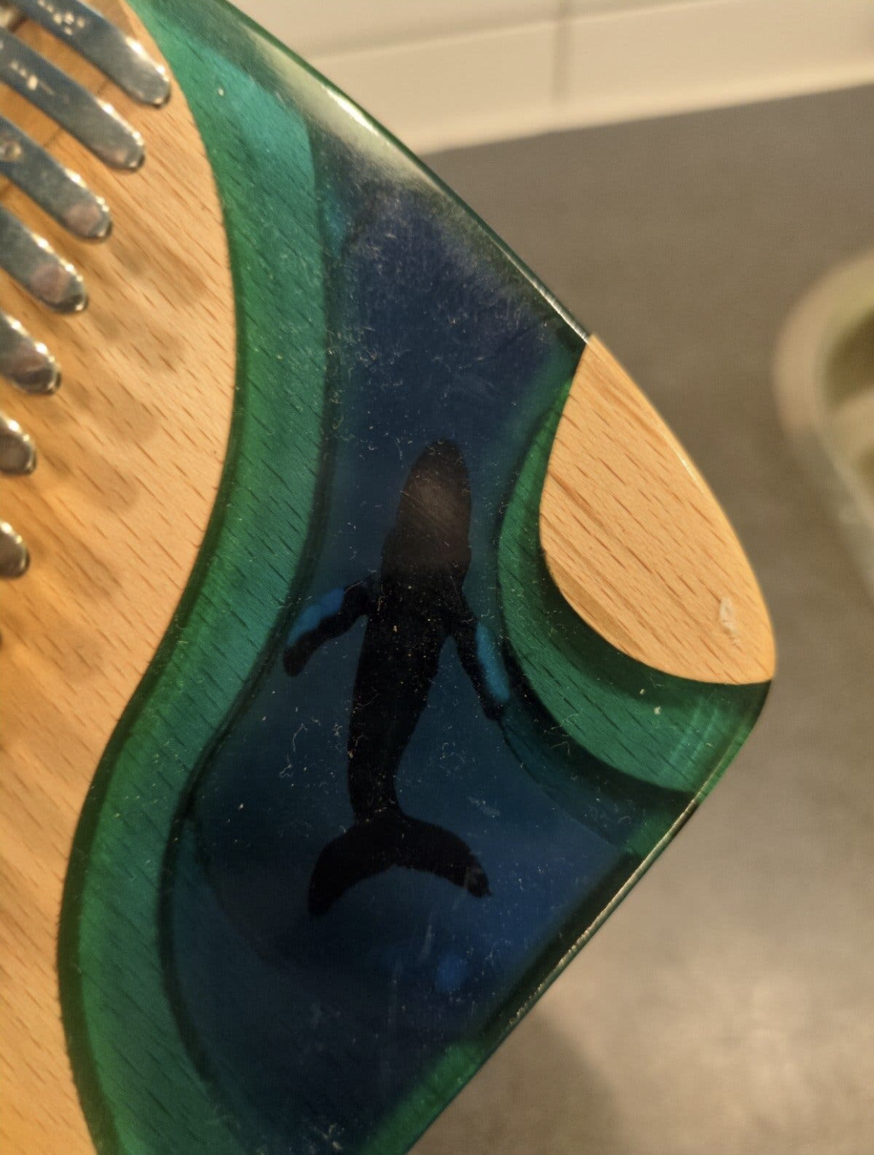 Walvis op Hluru K17 flatboard kalimba