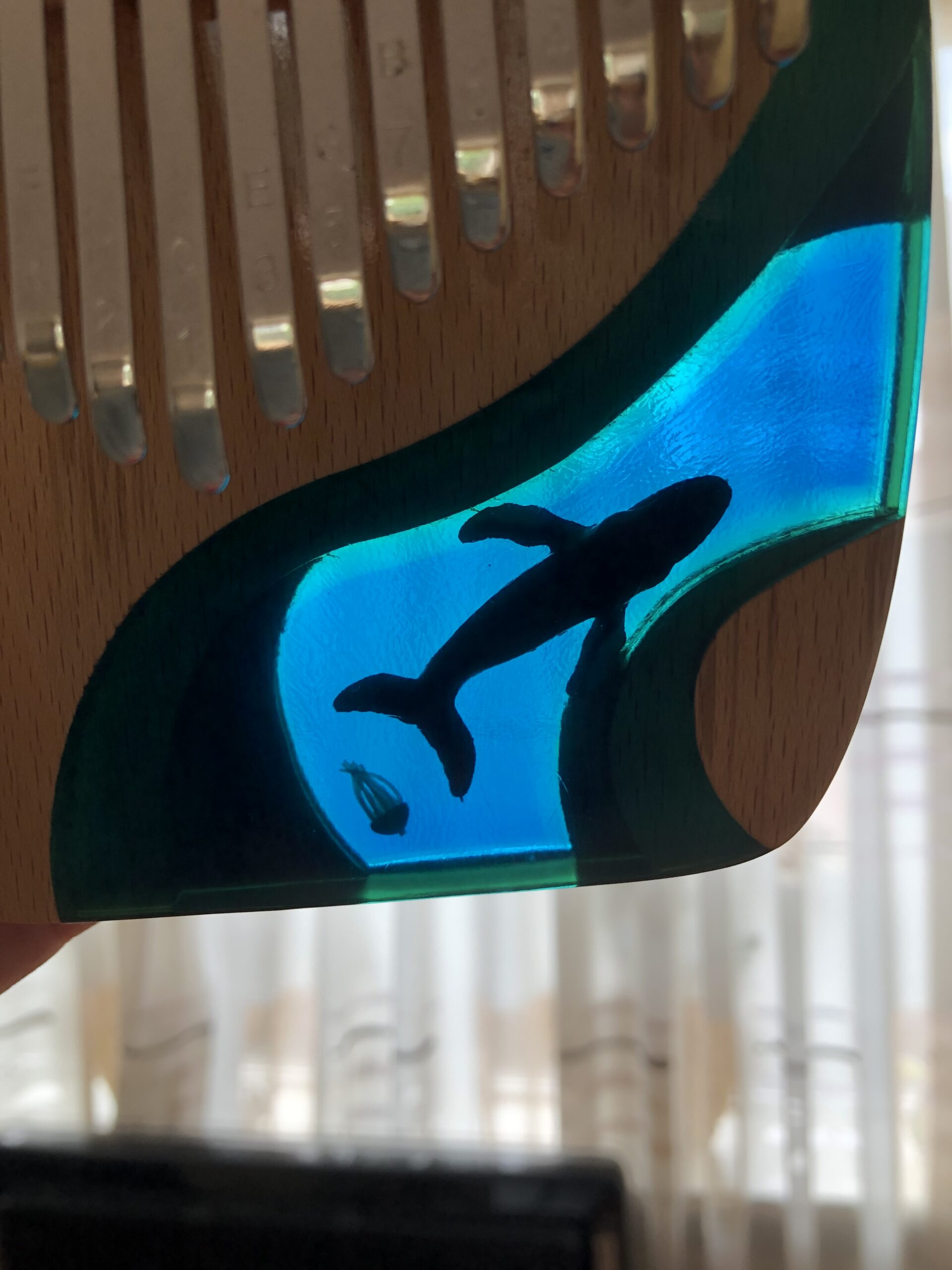 Kalimba K17 met massieve klankkast, Hluru walvis - Afbeelding 2