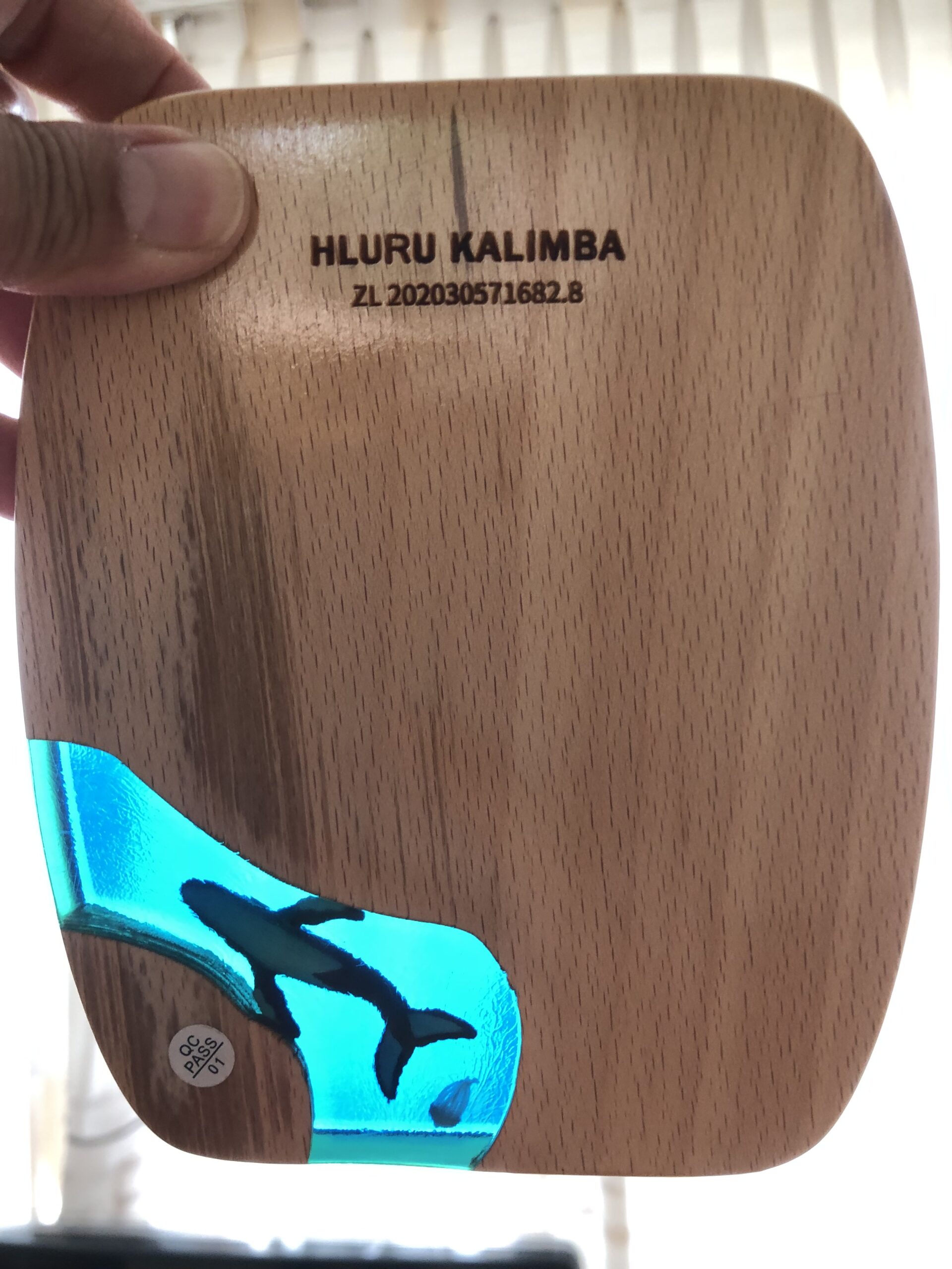 Kalimba K17 met massieve klankkast, Hluru walvis - Afbeelding 4