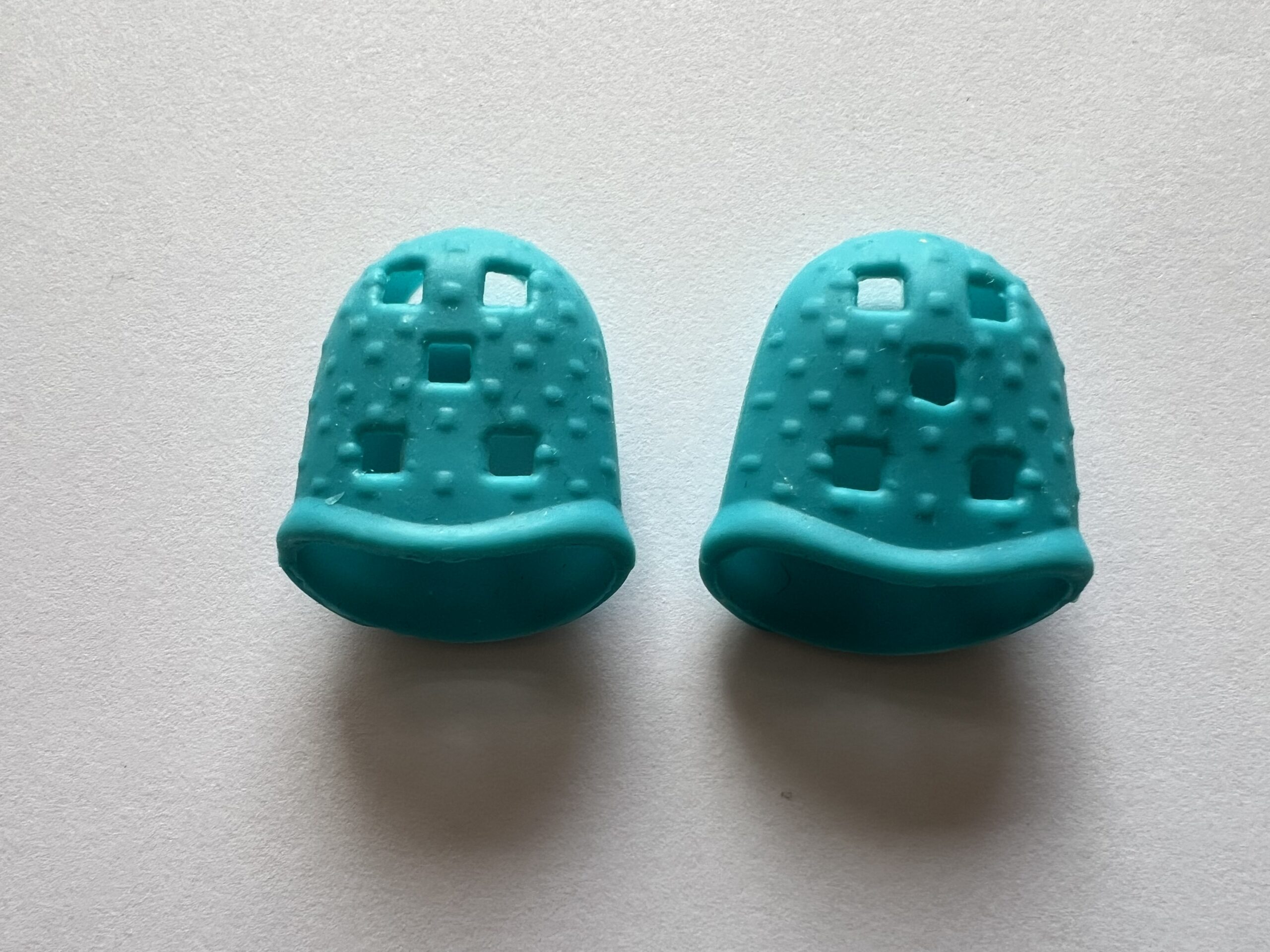 Achterkant duimdopjes blauw